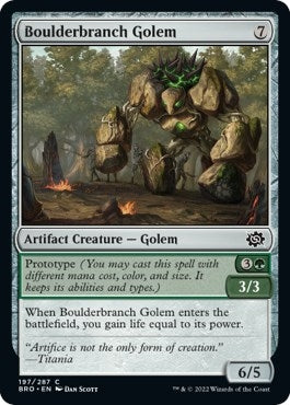 Boulderbranch Golem (197) (The Brothers' War)