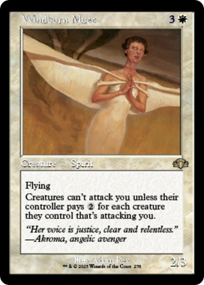 Windborn Muse (Retro Frame) (278) (Dominaria Remastered)