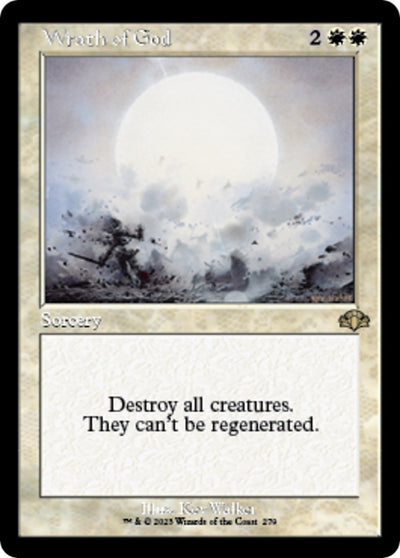 Wrath of God (Retro Frame) (279) (Dominaria Remastered)
