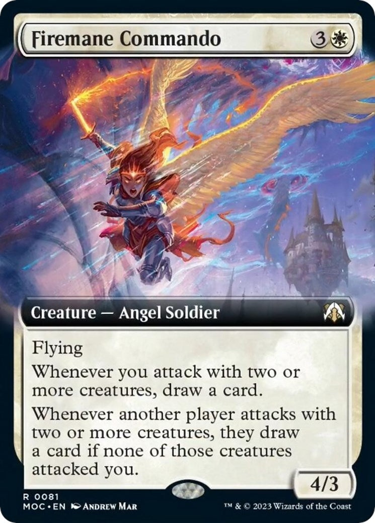 Firemane Commando (Extended Art) (81) (March of the Machine) (Foil)