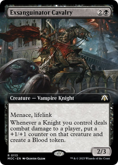 Exsanguinator Cavalry (Extended Art) (113) (March of the Machine)