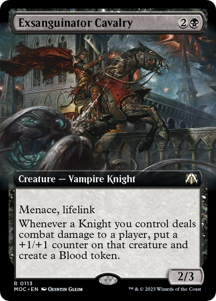 Exsanguinator Cavalry (Extended Art) (113) (March of the Machine)