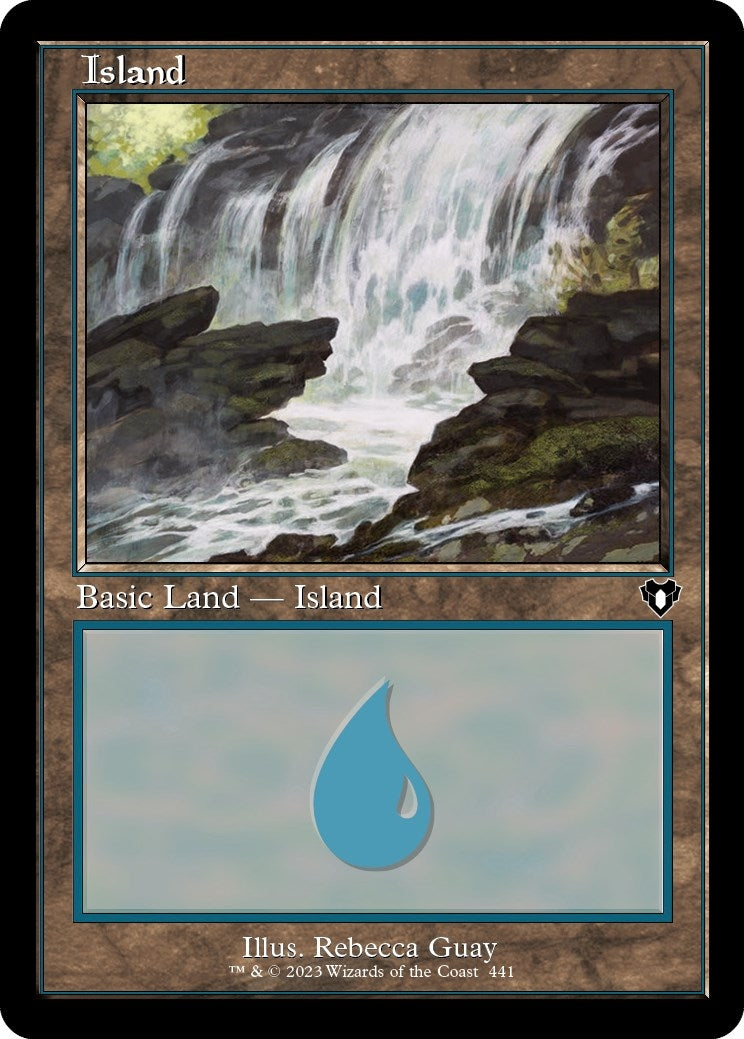Image for Island (441) (Retro Frame) (441) (Commander Masters) (Foil) - Magic: The Gathering