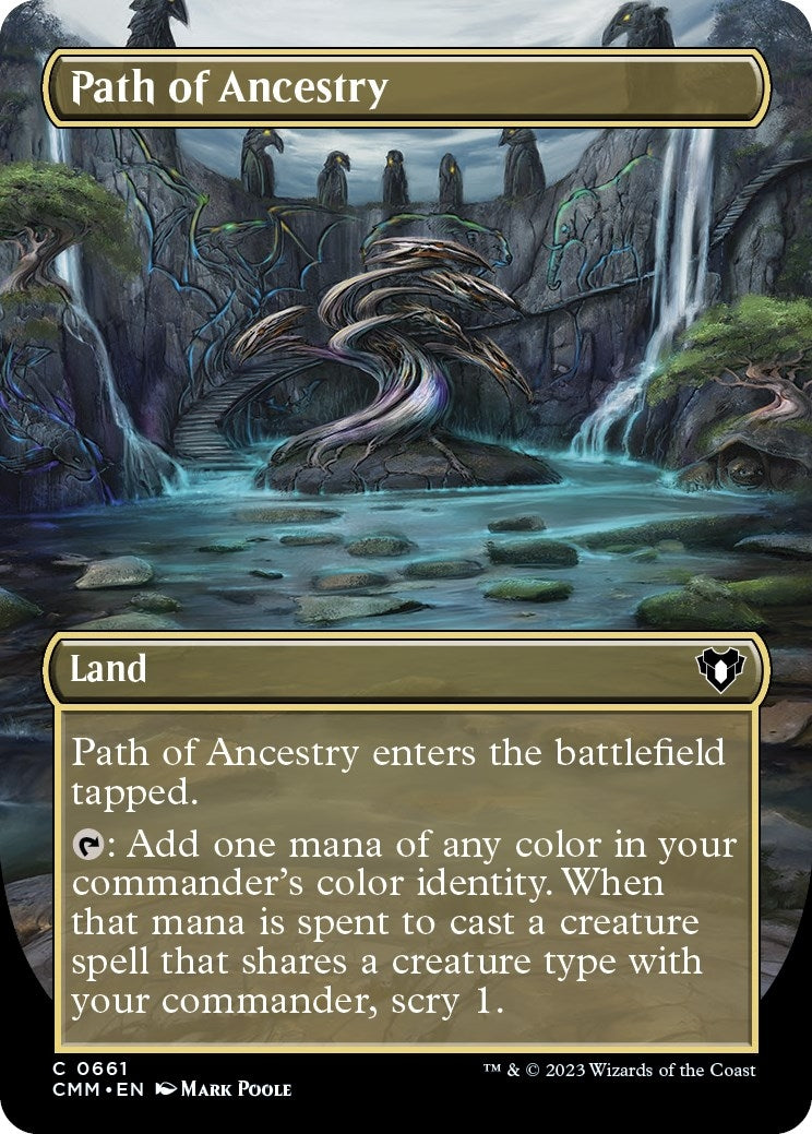 Image for Path of Ancestry (Borderless) (661) (Commander Masters) - Magic: The Gathering