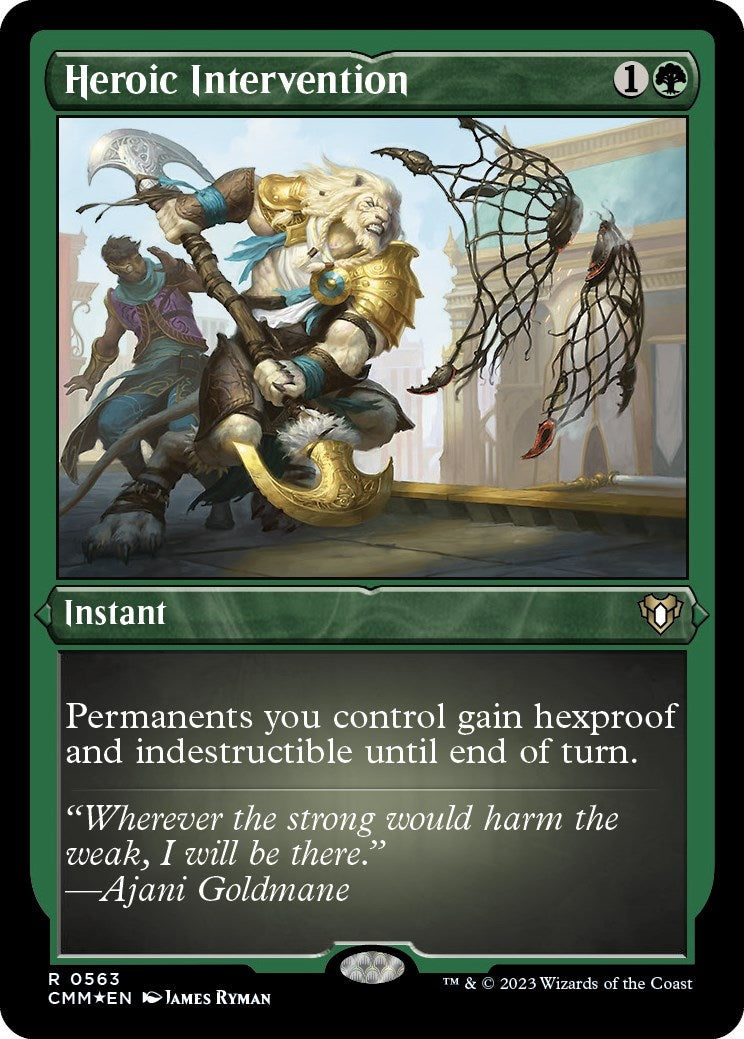 Image for Heroic Intervention (Foil Etched) (563) (Commander Masters) (Foil) - Magic: The Gathering