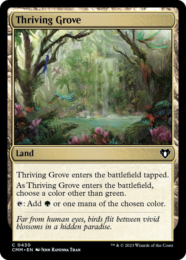 Image for Thriving Grove (430) (Commander Masters) (Foil) - Magic: The Gathering
