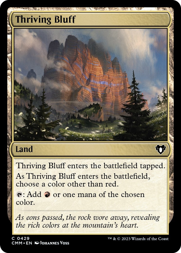 Image for Thriving Bluff (429) (Commander Masters) (Foil) - Magic: The Gathering