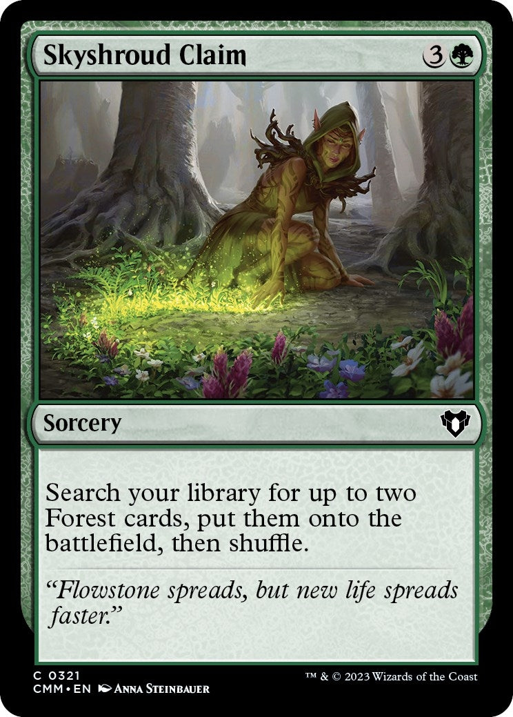 Image for Skyshroud Claim (321) (Commander Masters) (Foil) - Magic: The Gathering