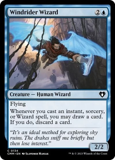 Image for Windrider Wizard (134) (Commander Masters) - Magic: The Gathering