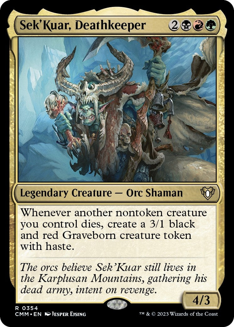 Image for Sek'Kuar, Deathkeeper (354) (Commander Masters) - Magic: The Gathering