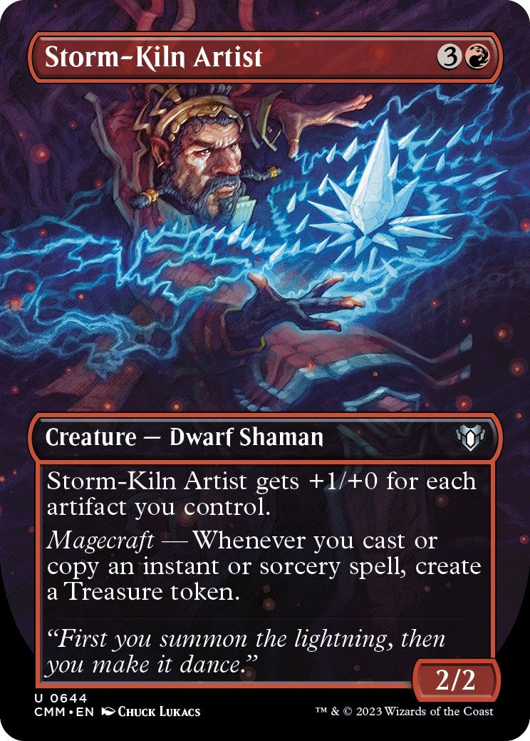 Image for Storm-Kiln Artist (Borderless) (644) (Commander Masters) - Magic: The Gathering