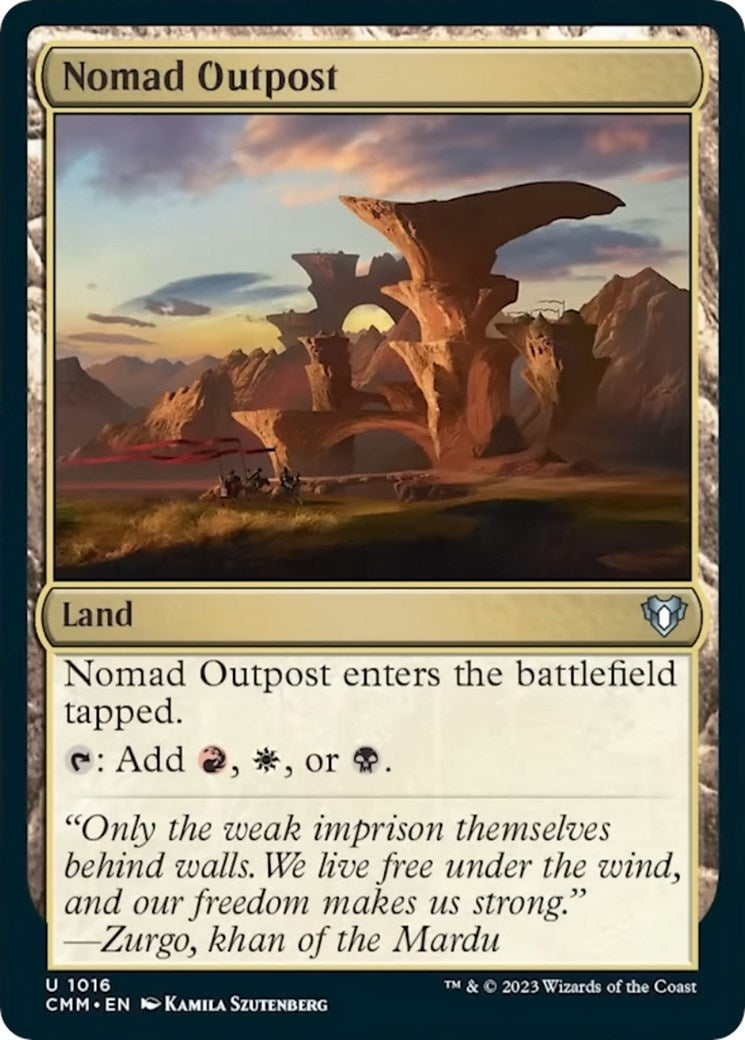 Image for Nomad Outpost (1016) (Commander Masters) - Magic: The Gathering
