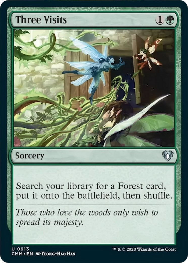 Image for Three Visits (913) (Commander Masters) - Magic: The Gathering