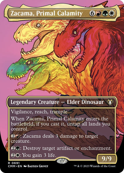 Zacama, Primal Calamity (Borderless) (691) (Commander Masters)