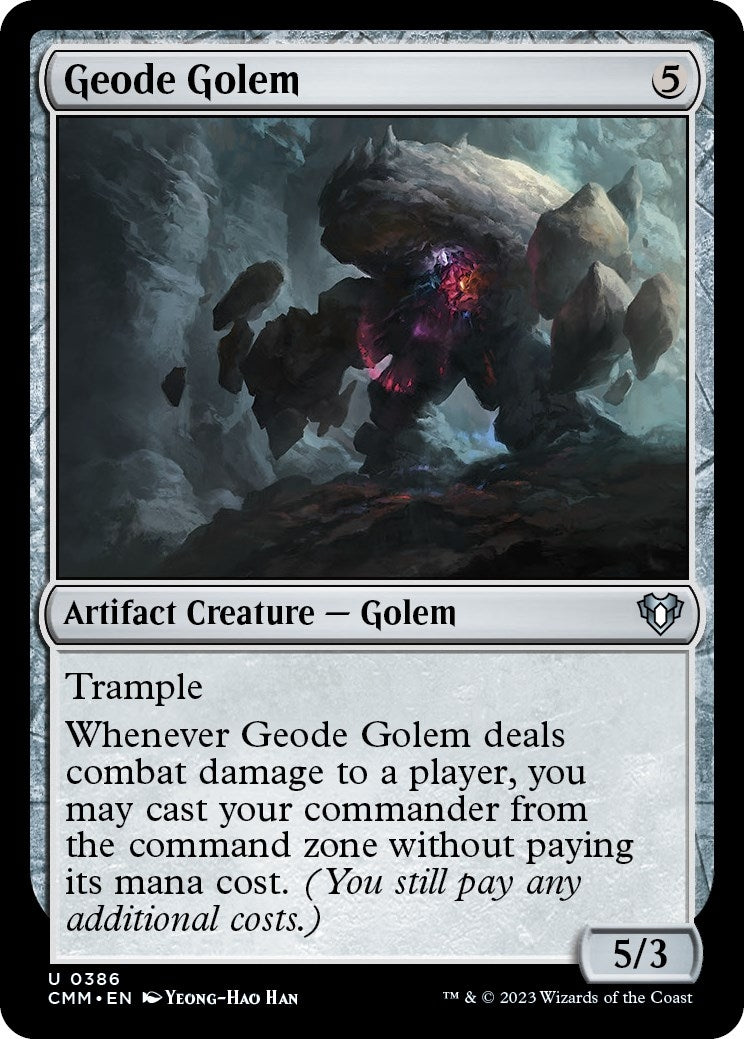 Image for Geode Golem (386) (Commander Masters) (Foil) - Magic: The Gathering