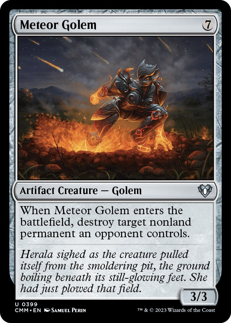 Image for Meteor Golem (399) (Commander Masters) - Magic: The Gathering