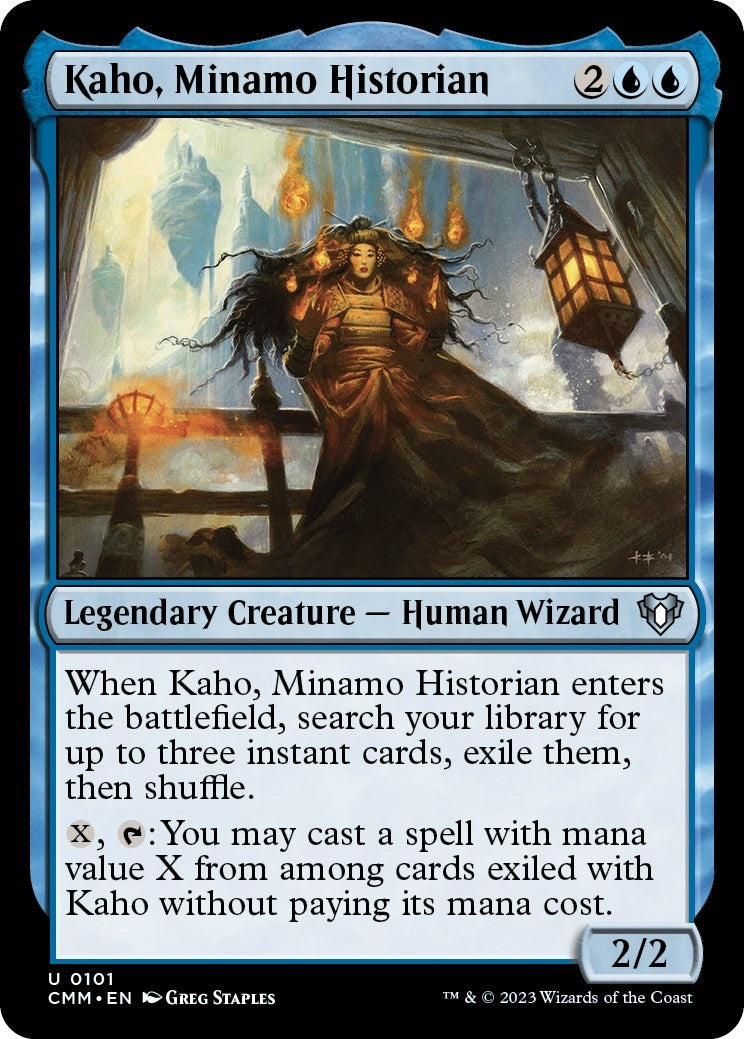Image for Kaho, Minamo Historian (101) (Commander Masters) (Foil) - Magic: The Gathering