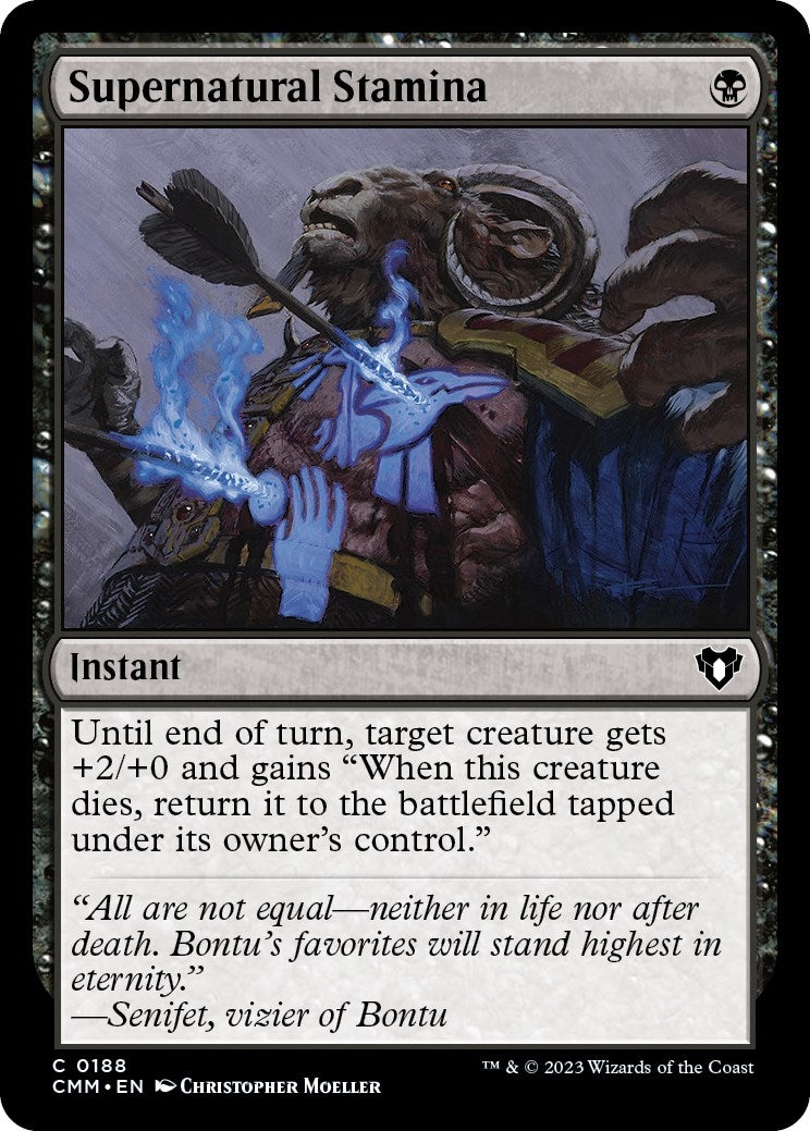 Image for Supernatural Stamina (188) (Commander Masters) - Magic: The Gathering