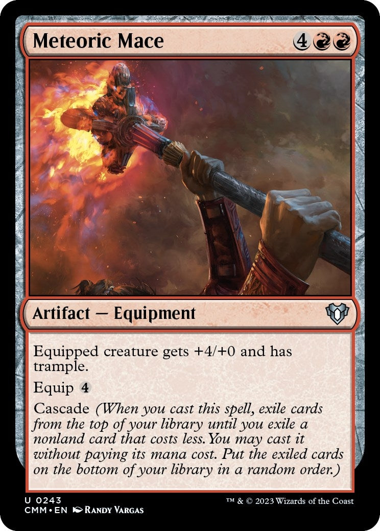 Image for Meteoric Mace (243) (Commander Masters) - Magic: The Gathering
