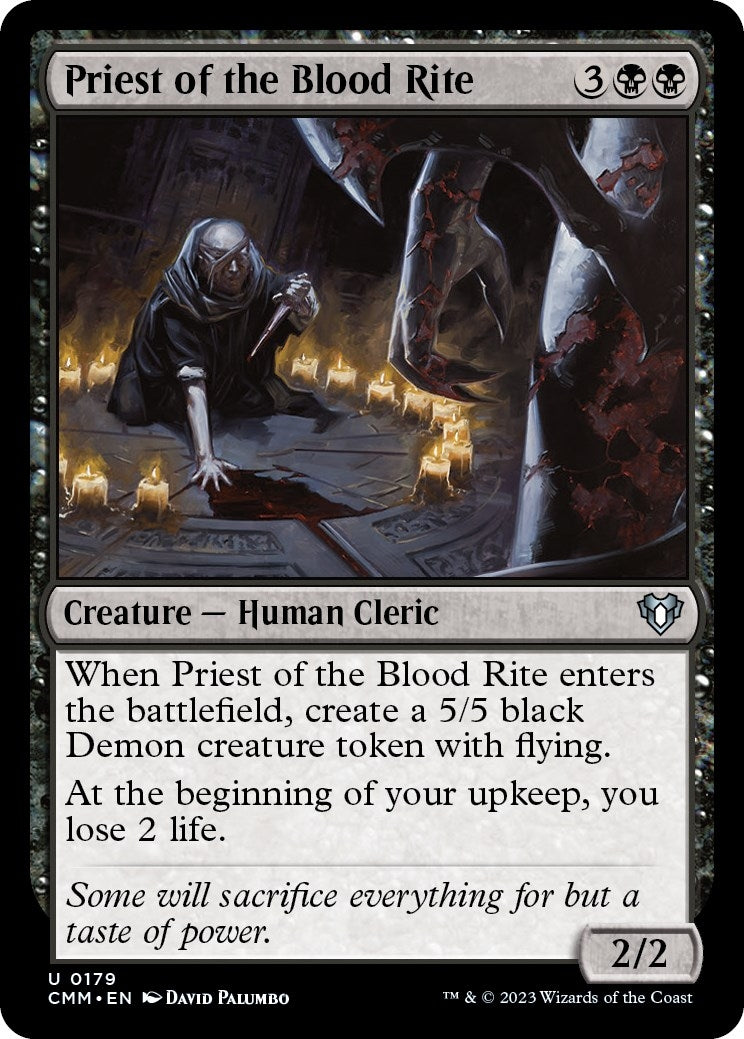 Image for Priest of the Blood Rite (179) (Commander Masters) - Magic: The Gathering
