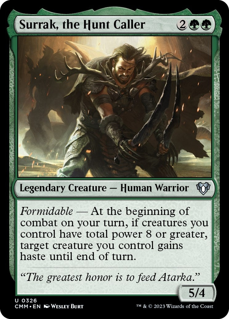 Image for Surrak, the Hunt Caller (326) (Commander Masters) (Foil) - Magic: The Gathering