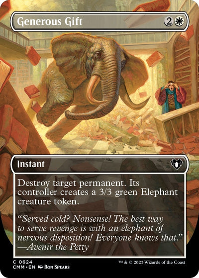 Generous Gift (Borderless) (624) (Commander Masters) (Foil)