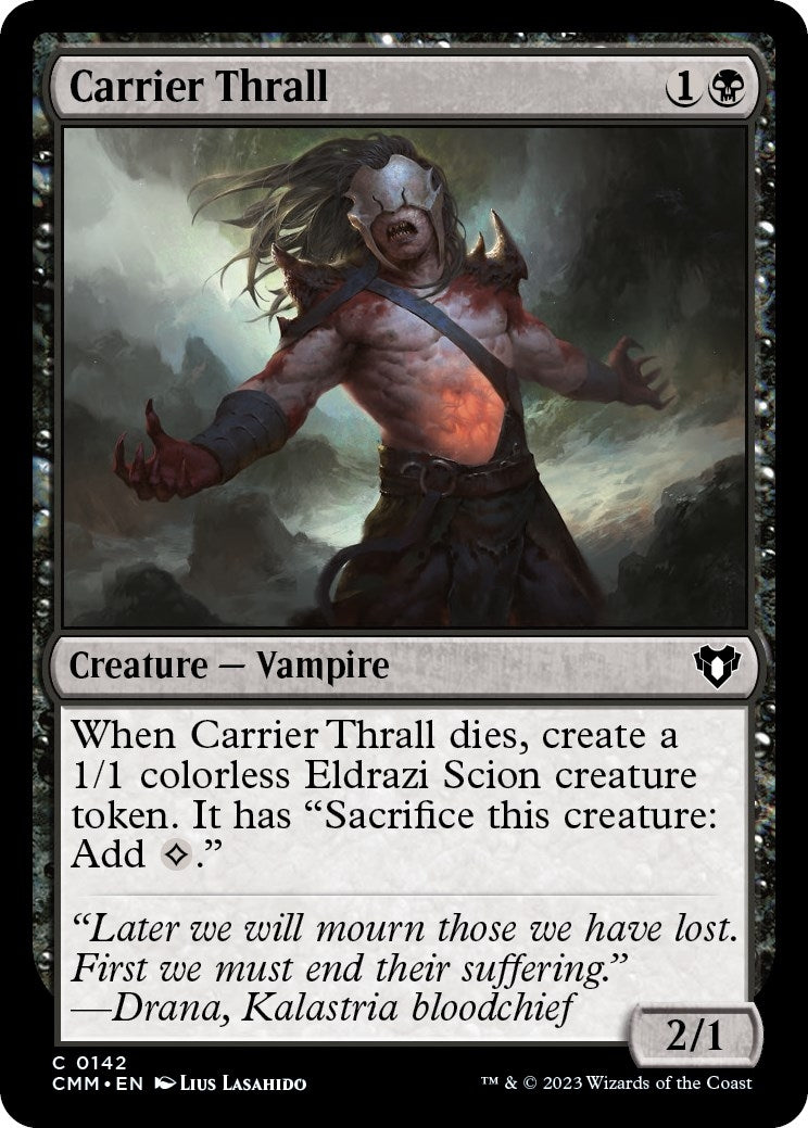 Image for Carrier Thrall (142) (Commander Masters) (Foil) - Magic: The Gathering