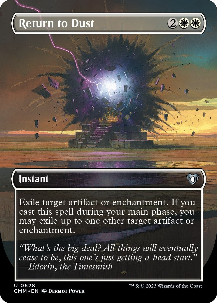 Image for Return to Dust (Borderless) (628) (Commander Masters) (Foil) - Magic: The Gathering