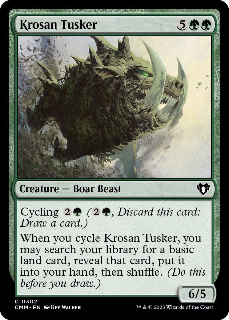 Image for Krosan Tusker (302) (Commander Masters) - Magic: The Gathering