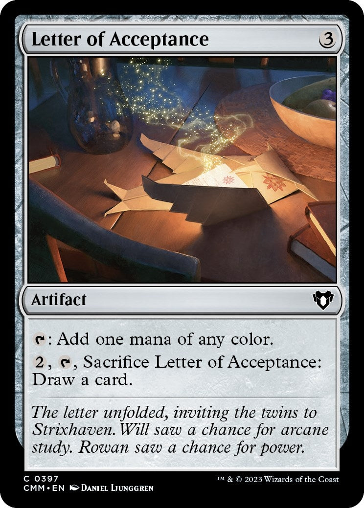 Image for Letter of Acceptance (397) (Commander Masters) - Magic: The Gathering