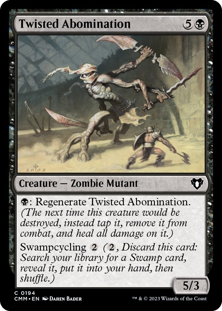 Image for Twisted Abomination (194) (Commander Masters) (Foil) - Magic: The Gathering