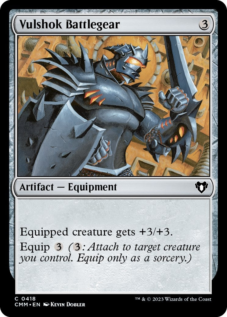 Image for Vulshok Battlegear (418) (Commander Masters) (Foil) - Magic: The Gathering