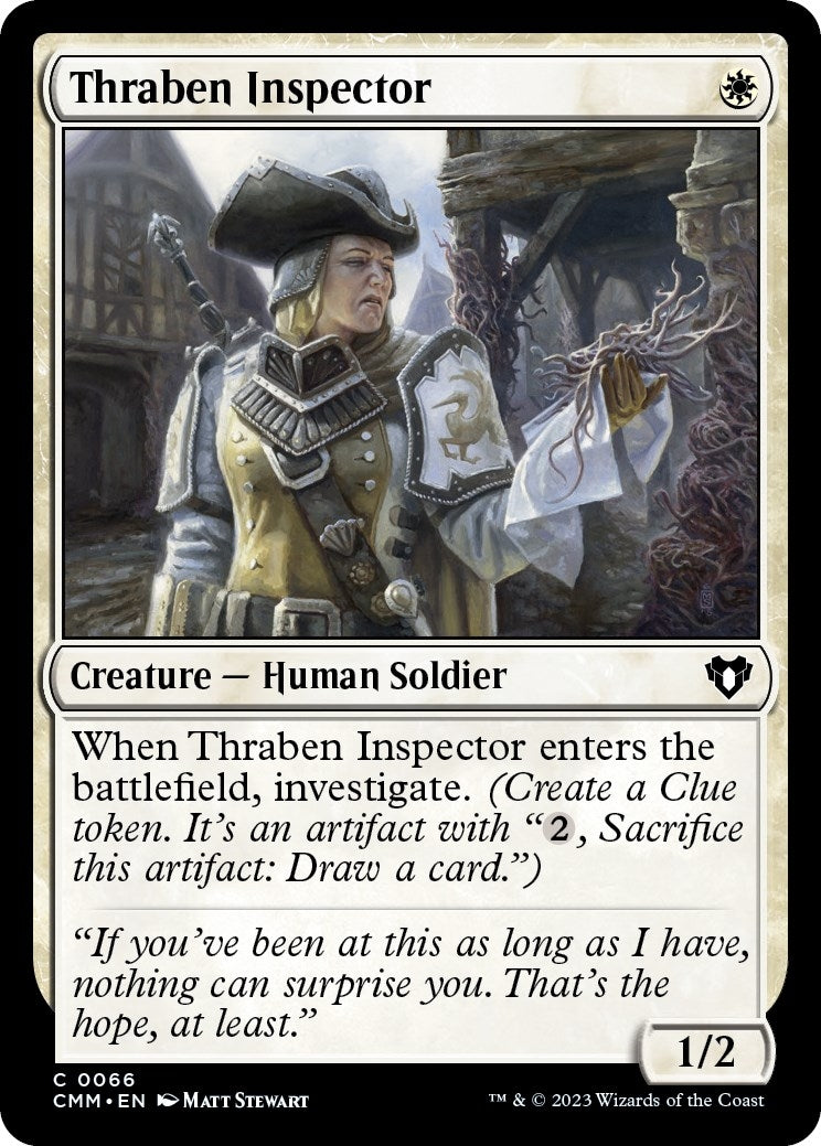 Image for Thraben Inspector (66) (Commander Masters) - Magic: The Gathering