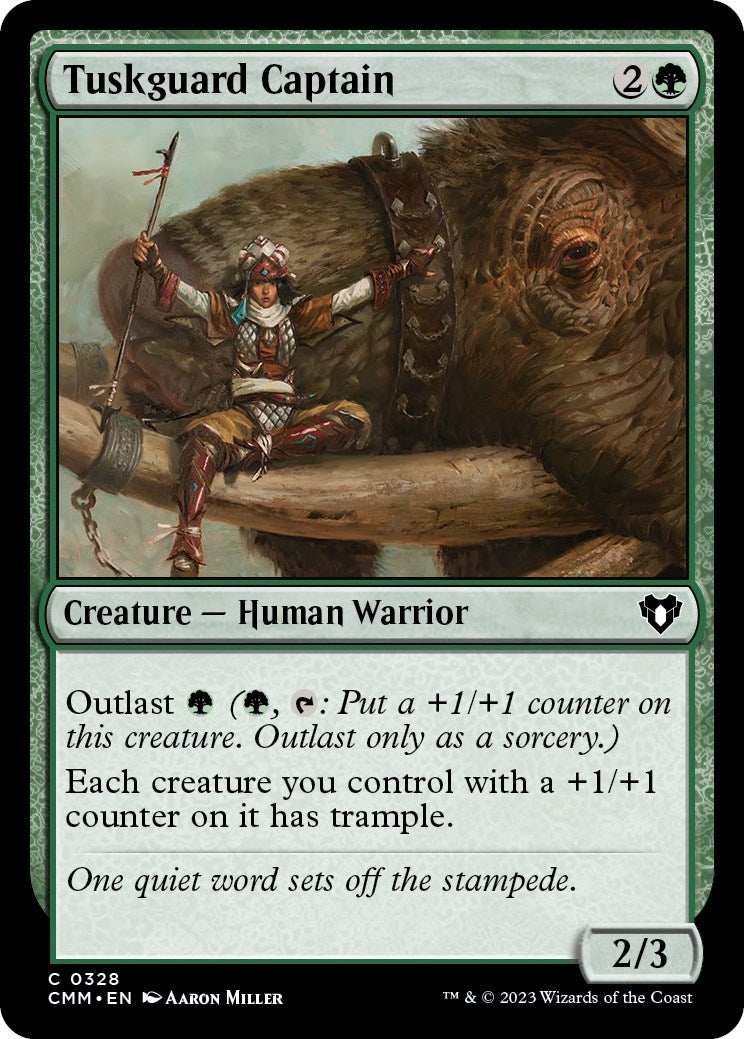 Image for Tuskguard Captain (328) (Commander Masters) (Foil) - Magic: The Gathering