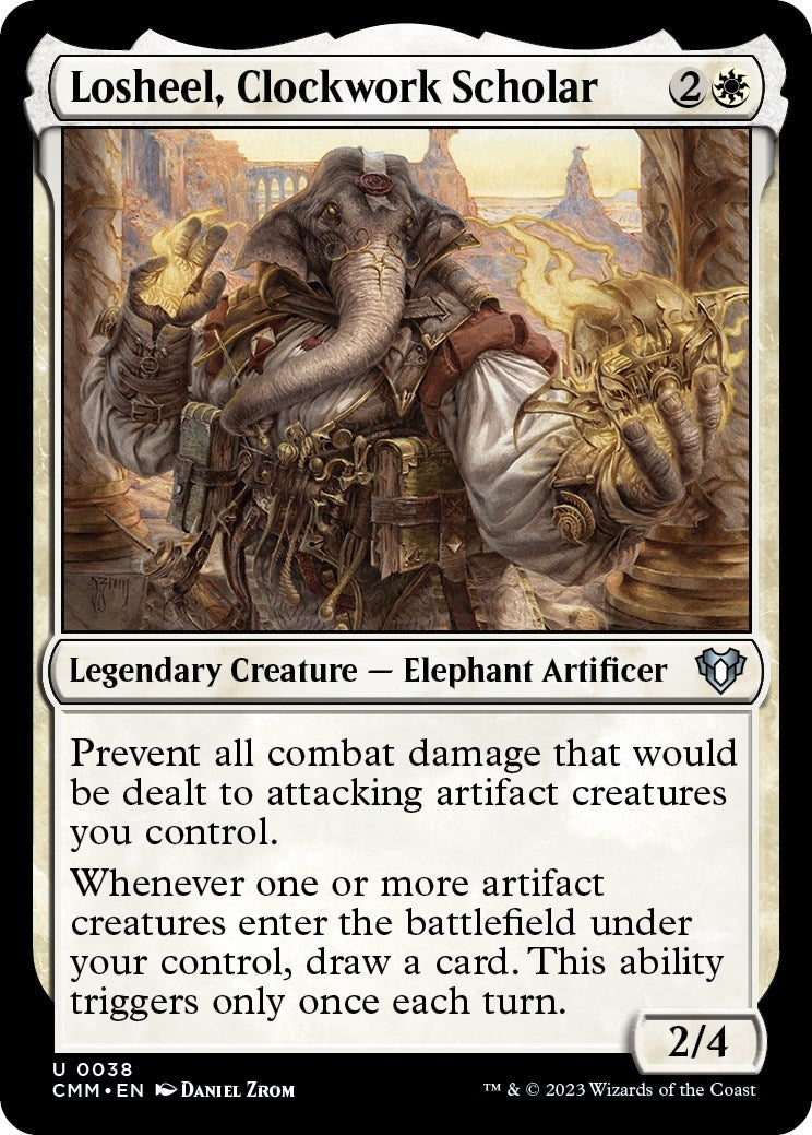 Image for Losheel, Clockwork Scholar (38) (Commander Masters) - Magic: The Gathering