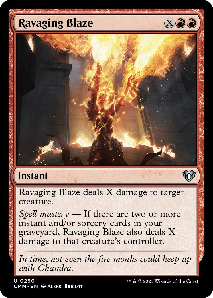 Image for Ravaging Blaze (250) (Commander Masters) (Foil) - Magic: The Gathering
