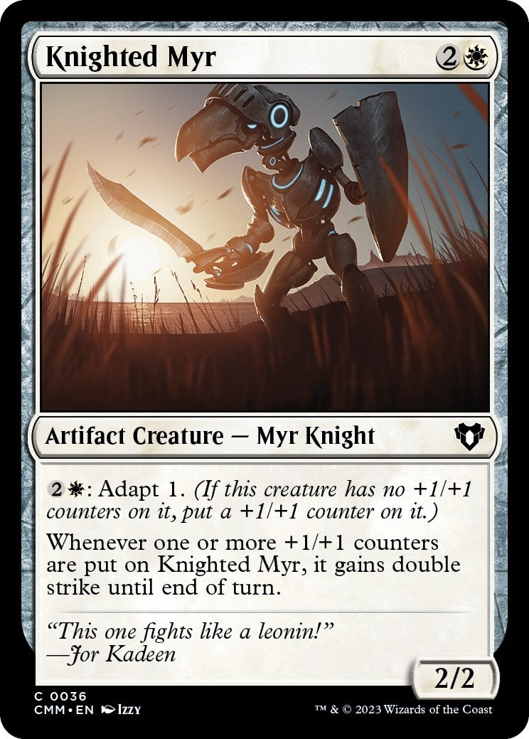 Image for Knighted Myr (36) (Commander Masters) - Magic: The Gathering