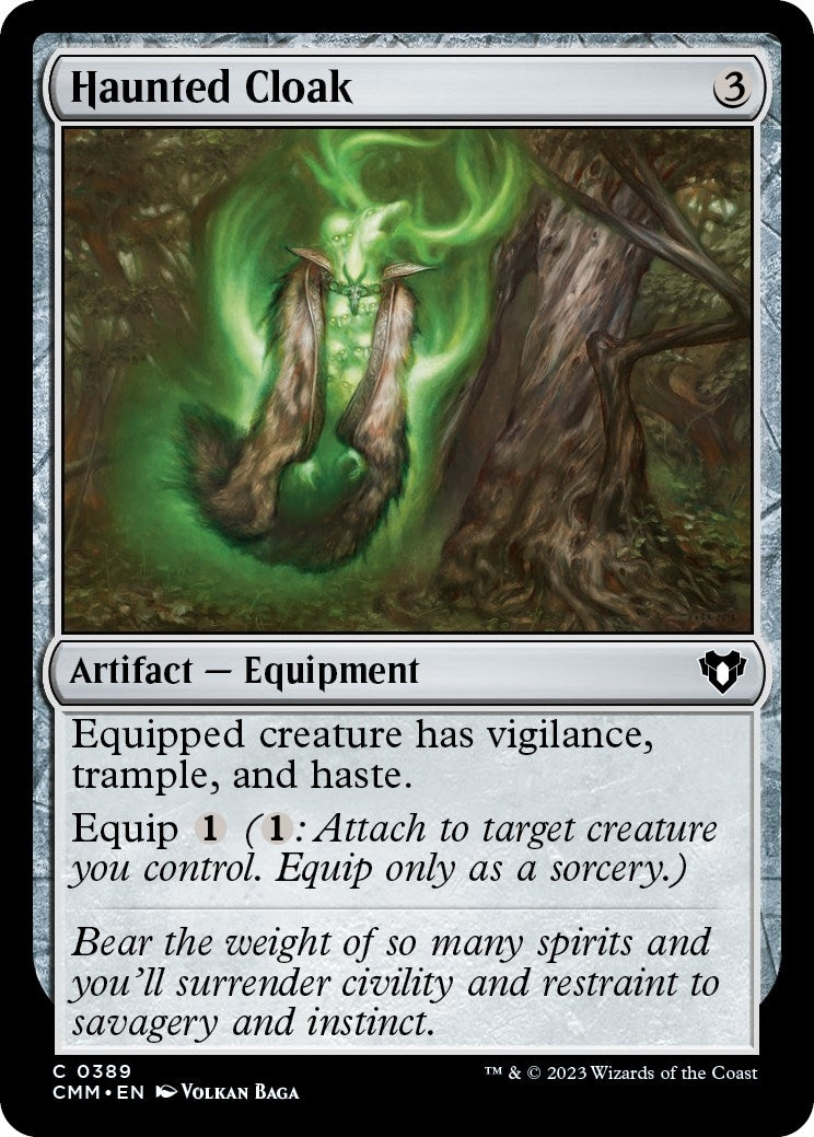 Image for Haunted Cloak (389) (Commander Masters) (Foil) - Magic: The Gathering