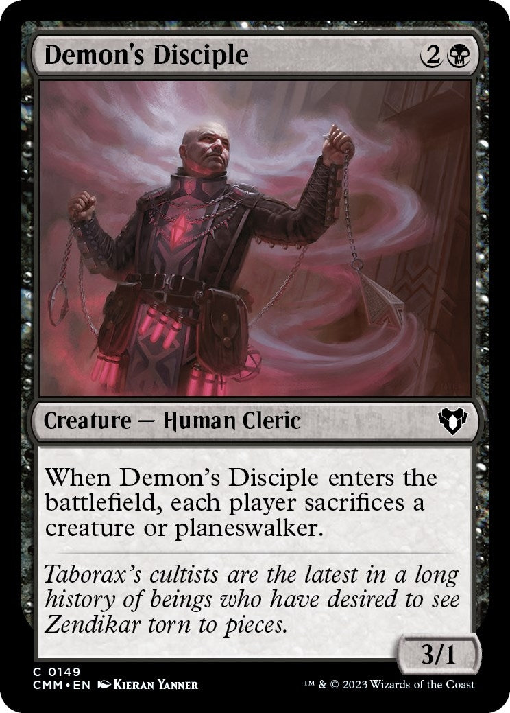 Image for Demon's Disciple (149) (Commander Masters) (Foil) - Magic: The Gathering