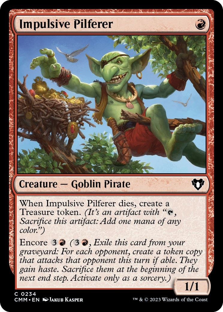 Image for Impulsive Pilferer (234) (Commander Masters) (Foil) - Magic: The Gathering