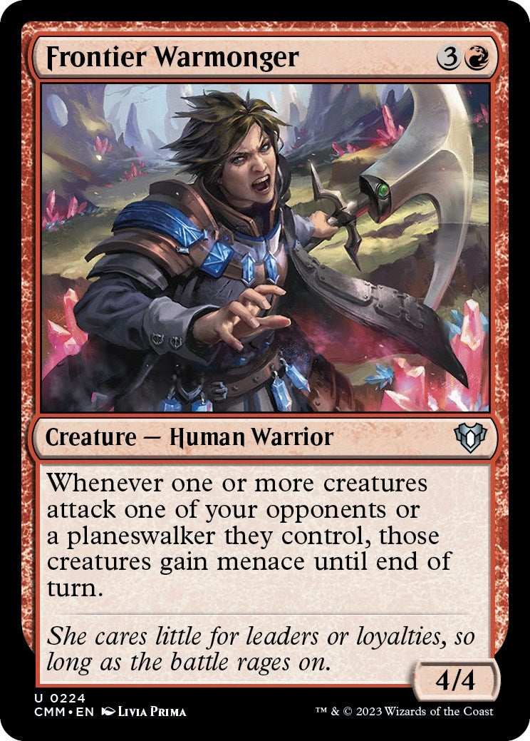 Image for Frontier Warmonger (224) (Commander Masters) (Foil) - Magic: The Gathering