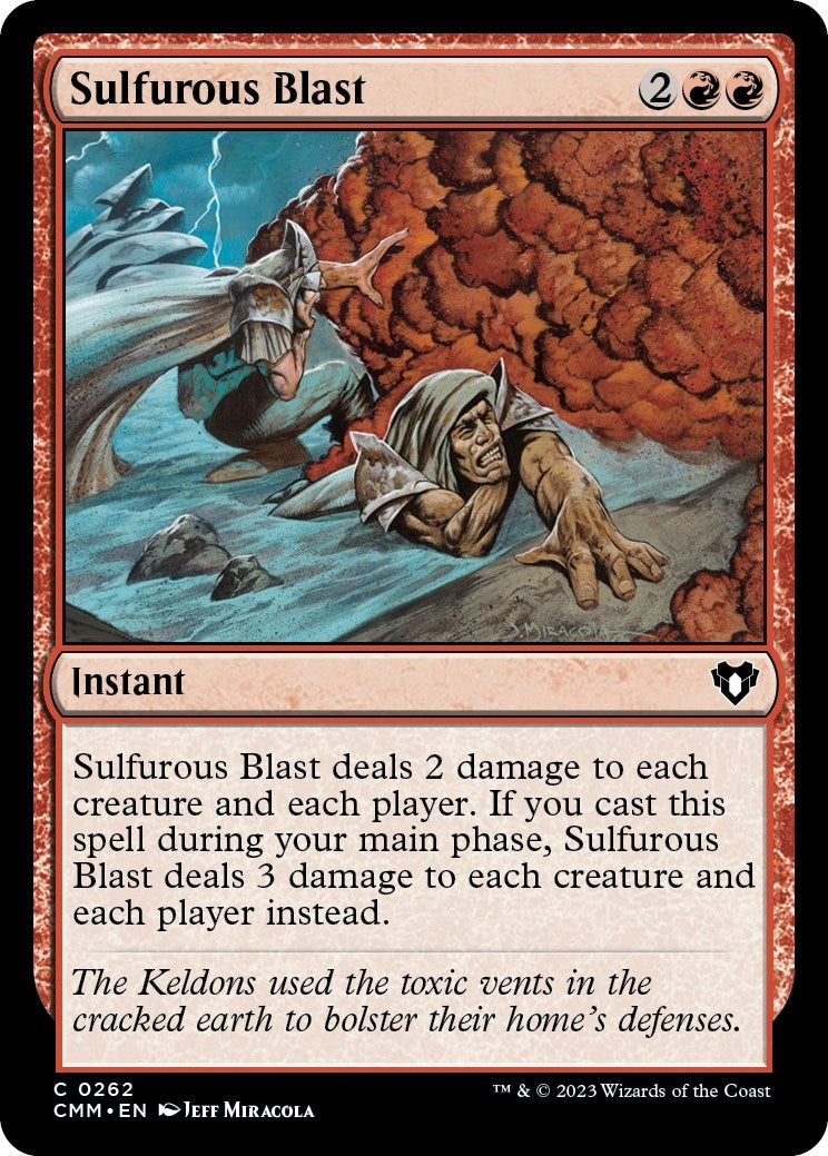 Image for Sulfurous Blast (262) (Commander Masters) (Foil) - Magic: The Gathering