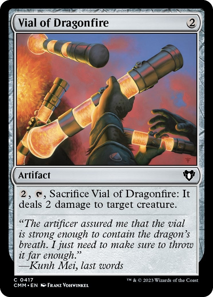 Image for Vial of Dragonfire (417) (Commander Masters) (Foil) - Magic: The Gathering