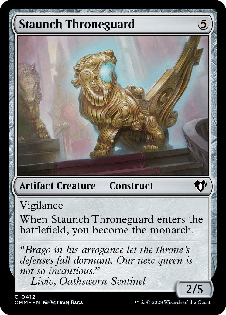 Image for Staunch Throneguard (412) (Commander Masters) (Foil) - Magic: The Gathering