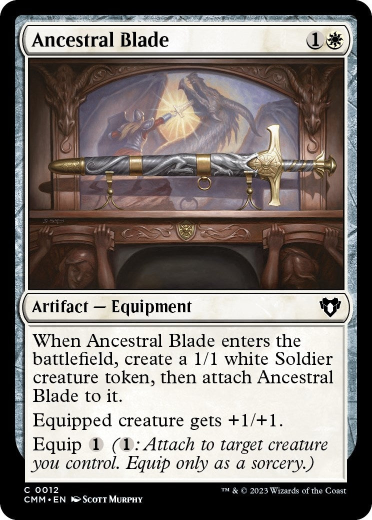Image for Ancestral Blade (12) (Commander Masters) (Foil) - Magic: The Gathering