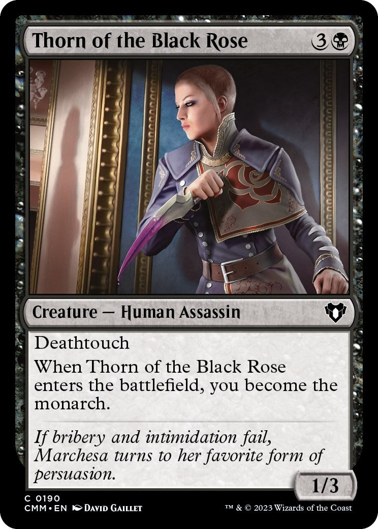 Image for Thorn of the Black Rose (190) (Commander Masters) (Foil) - Magic: The Gathering