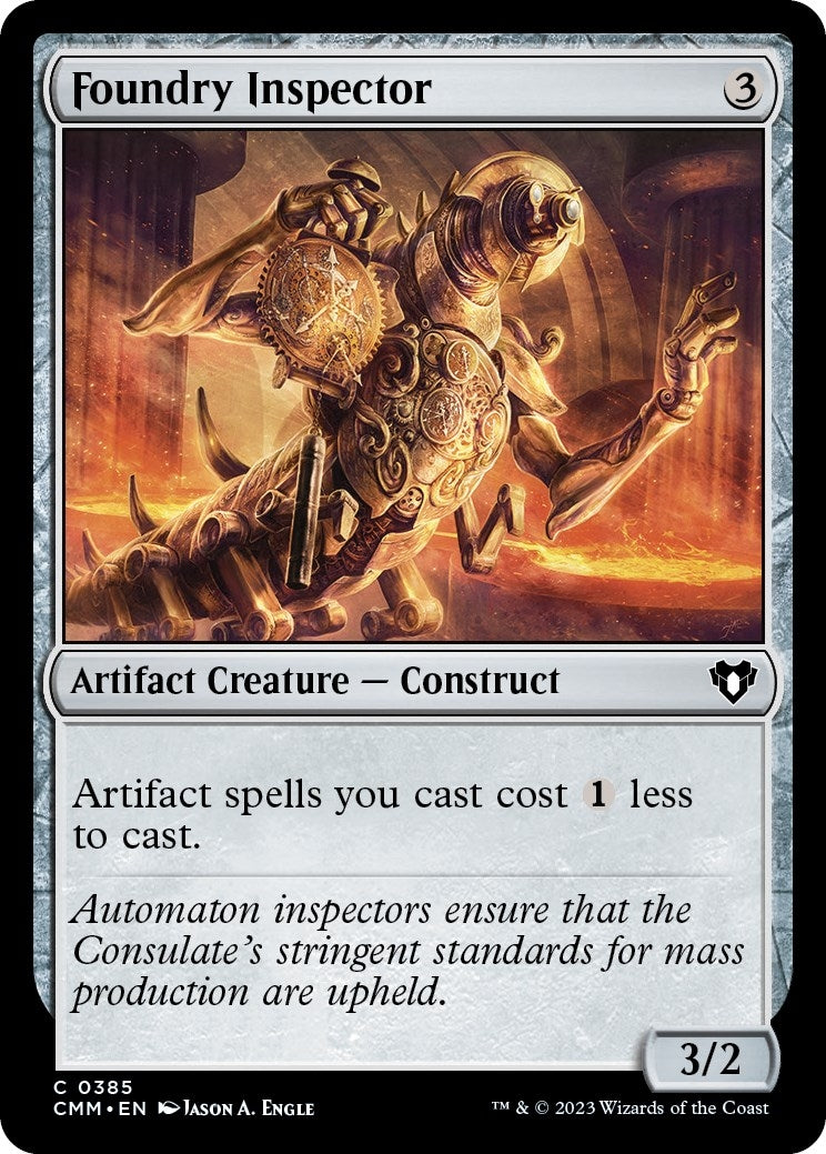 Image for Foundry Inspector (385) (Commander Masters) (Foil) - Magic: The Gathering