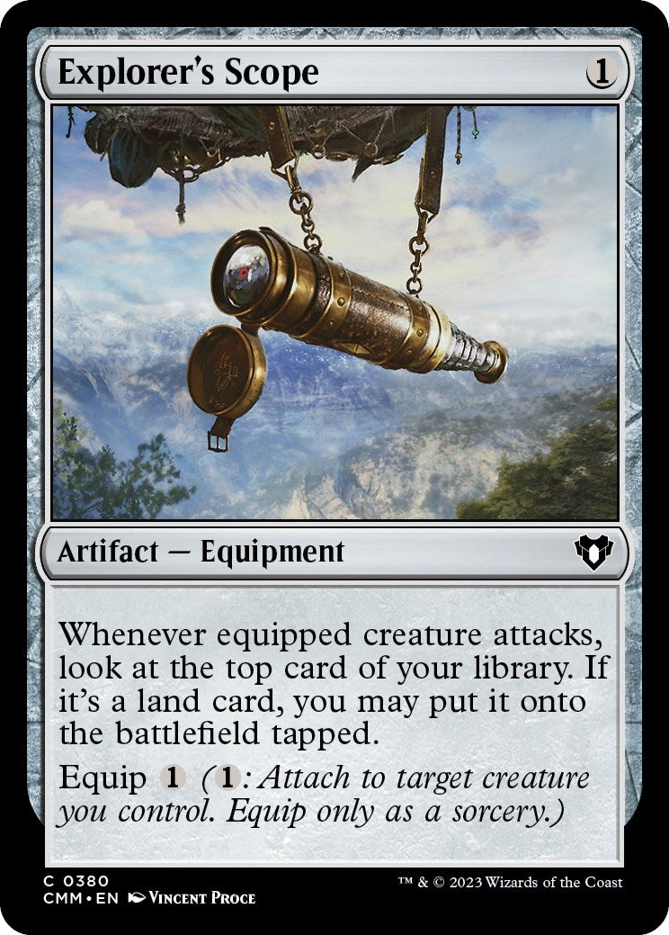 Image for Explorer's Scope (380) (Commander Masters) (Foil) - Magic: The Gathering