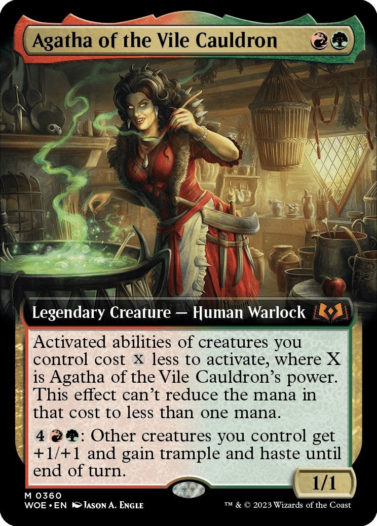 Agatha of the Vile Cauldron (Extended Art) (360) (Wilds of Eldraine) (Foil)