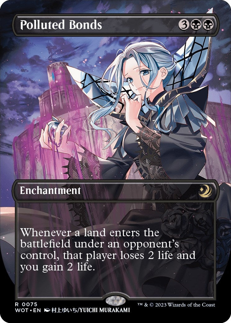 Polluted Bonds (Anime Borderless) (75) (Wilds of Eldraine: Enchanting Tales)